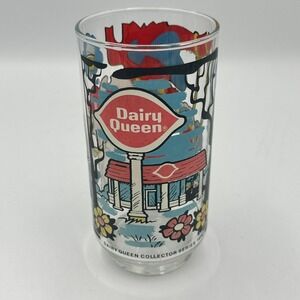 Vintage Dairy Queen Kids Collector Series 1976 Drinking Glass‎ DQ Promo Cartoon